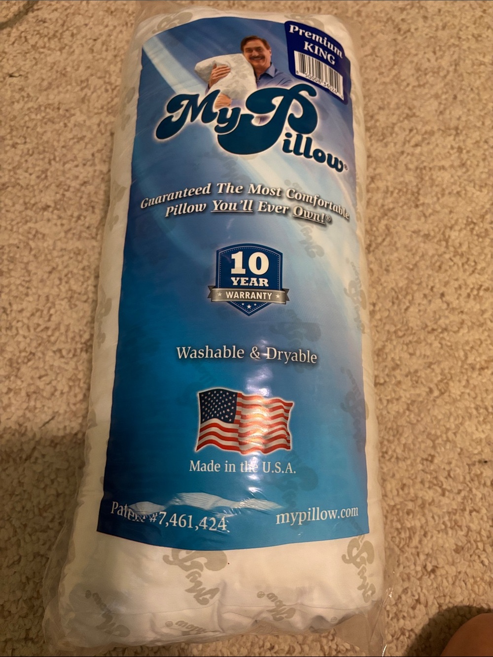 MyPillow King Pillow - White- new